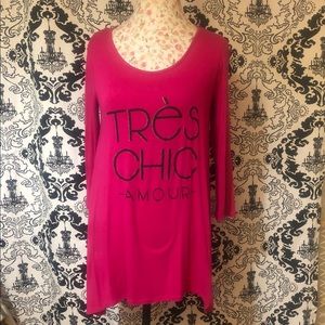 Tres Chic Amour Pink Dress / Tunic